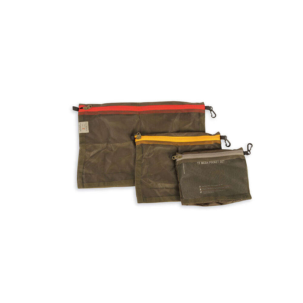 Soft Gun Cases Tasmanian Tiger 4.50" MESH POCKET SET OLIVE • Model: 4.50"